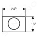 GEBERIT Sigma10 Ovládací tlačítko splachování, nerez 115.758.SN.5