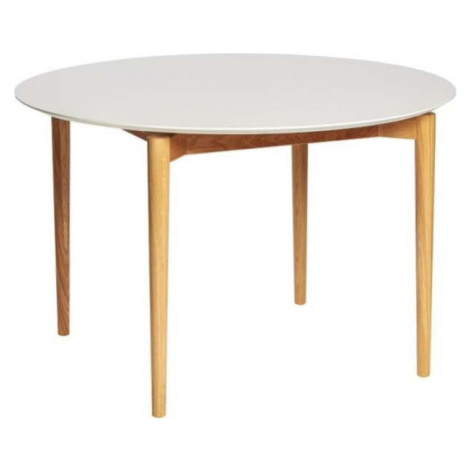 Bílý jídelní stůl Woodman Barbara, ø 115 cm