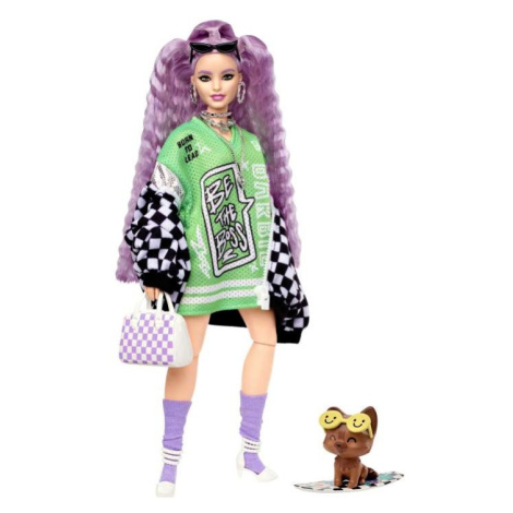 Barbie extra stylová levandulová dlouhovláska, mattel hhn10