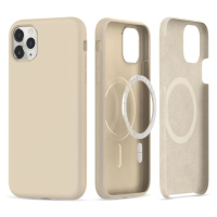 Kryt TECH-PROTECT SILICONE MAGSAFE IPHONE 11 PRO BEIGE (9319456605839)