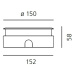 Artemide Ego 150 Flat sklo pochozí EL 3000K čtverec T40018ELPTW00