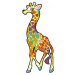 FAR FAR LAND - Dřevěné puzzle set Žirafa