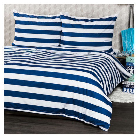 4home Bytový textil - Bavlněné povlečení 140x200 cm, Navy 205844