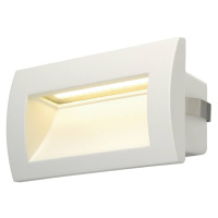 SLV BIG WHITE DOWNUNDER OUT LED M, venkovní nástěnné vestavné svítidlo, LED, 3000K, bílé 233621