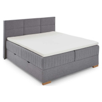 Šedá boxspring postel s úložným prostorem 160x200 cm Tambo – Meise Möbel