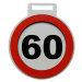 Narozeninová medaile - značka s číslem a textem 60 Standardní text