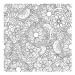 Samolepicí fólie GEKKOFIX 14155, tabulové omalovánky 67,5 cm x 1,5 m | Bílá s předtiskem květino