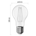 EMOS LED žárovka Filament A60 / E27 / 7,8 W (75 W) / 1060 lm / neutrální bílá ZF5D53