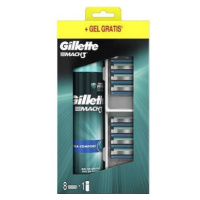 Gillette náhradní hlavice Mach3 8ks plus gel zdarma