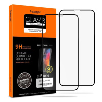 Spigen Glass FC tvrzené sklo pro iPhone 11 Pro - černé 2 ks.