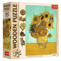 Trefl Dřevěné puzzle Vincent van Gogh: Slunečnice 200 Art Collection