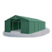 Skladový stan 5x10x2,5m střecha PVC 560g/m2 boky PVC 500g/m2 konstrukce ZIMA PLUS Zelená Zelená 