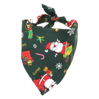 Vsepropejska Vánoční zelený šátek pro psa Obvod krku: 30 - 60 cm