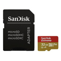 SanDisk MicroSDHC 32GB Extreme + SD adaptér