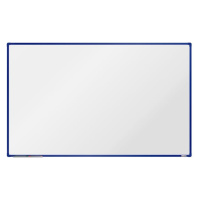 boardOK Bílá magnetická tabule s keramickým povrchem 200 × 120 cm, modrý rám