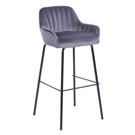 Barová Židle 2-170a Grey Velvet Lf-260-39 BAUMAX