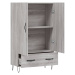 vidaXL Skříň highboard šedá sonoma 69,5 x 31 x 115 cm kompozitní dřevo