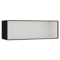 mauser Závěsný otevřený samostatný box, šířka 1155 mm, černá / signální bílá