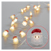 Nexos 86374 Vánoční světelná dekorace, 20 LED, teplá bílá, 3 ks