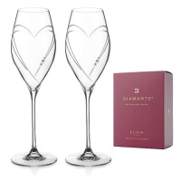 Diamante Swarovski prosecco Hearts 230 ml 2 ks