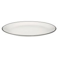 Mělký talíř s proužkem 26,5 cm A TABLE LIGNE NOIR ASA Selection - bílý