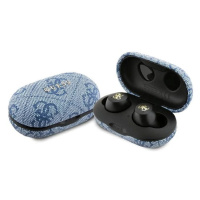 Sluchátka Guess Bluetooth headphones GUTWSP4EGB TWS + ENC docking station blue 4G Metal (GUTWSP4