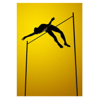 Fotografie High Jumper above the Pole, artpartner-images, 30 × 40 cm