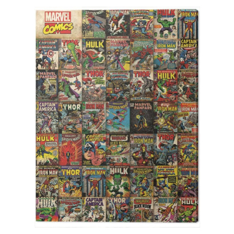 Obraz na plátně Marvel: Avengers - Covers, 2 - 60×80 cm Pyramid