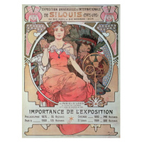 Obrazová reprodukce A Poster for the World Fair, St. Louis, United States, Alphonse Marie Mucha,