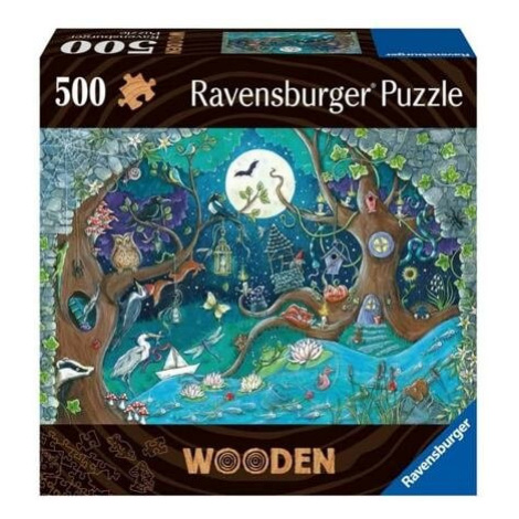 Dřevěné puzzle Kouzelný les 500 dílků