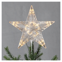 STAR TRADING S plastovou hvězdou - LED špička stromu Topsy