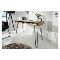 Estila Masivní designový kancelářský stůl Leeds 110cm