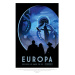 Obrazová reprodukce Europa (Retro Planet & Moon Poster) - Space Series (NASA), 26.7 × 40 cm