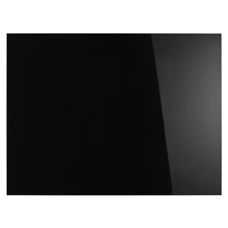 magnetoplan Designová magnetická skleněná tabule, š x v 1200 x 900 mm, barva černá