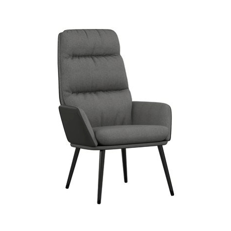 SHUMEE relaxační židle, textil, hnědá, 327548