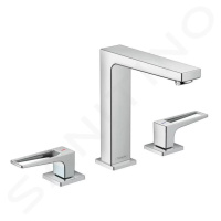 Hansgrohe 74515000 - Umyvadlová baterie s výpustí Push-Open, 3-otvorová instalace, chrom