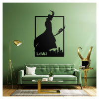 Dřevěný nástěnný obraz - Loki od Marvel
