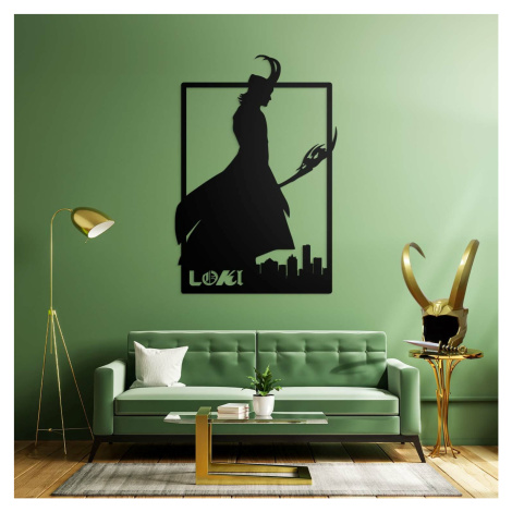 Dřevěný nástěnný obraz - Loki od Marvel DUBLEZ