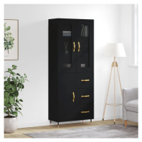 vidaXL Skříň highboard černá 69,5 x 34 x 180 cm kompozitní dřevo