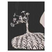 Ilustrace Plump Vase With Slender Flowers, Little Dean, 30 × 40 cm