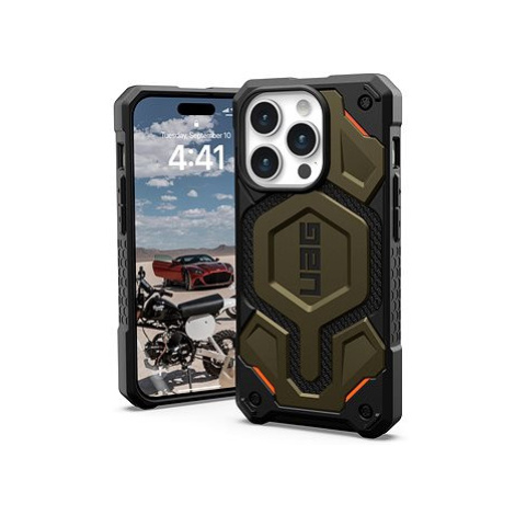 UAG Monarch Pro MagSafe kevlar Element Green iPhone 15 Pro