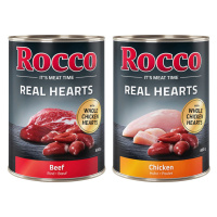 Výhodné balení: Rocco Real Hearts 24 x 400 g - 2 různé druhy