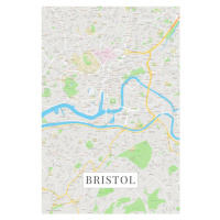 Mapa Bristol color, (26.7 x 40 cm)