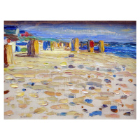 Obraz - reprodukce 70x50 cm Holland - Beach Chairs, Wassily Kandinsky – Fedkolor