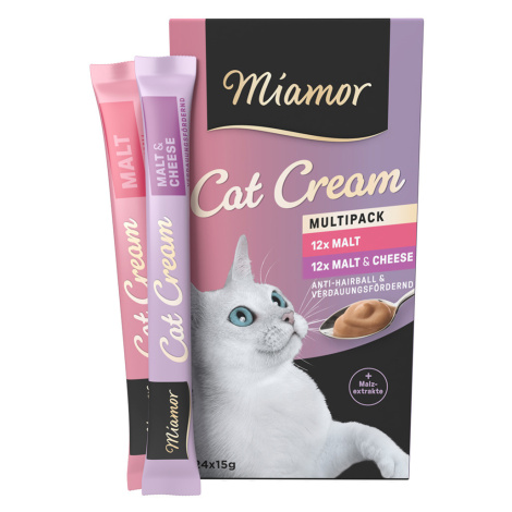 Miamor Cat Snack Sladový krém & Sladový sýr Multibox - 24 x 15 g