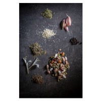 Fotografie Vegetables and spices - knolling, fotostorm, 26.7 × 40 cm