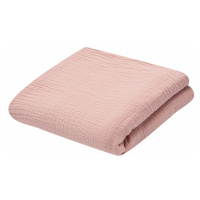New Baby Dětská mušelínová deka růžová, 70 x 100 cm