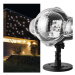 LED dekorativní projektor – padající vločky, venkovní i vnitřní, bílá