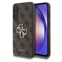 Guess PU 4G Metal Logo kryt pro Samsung Galaxy A55 5G hnědý