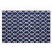 Modrý geometrický koberec 160x230 cm SERRES, 73683